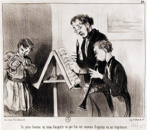 Daumier - Professeur de musique